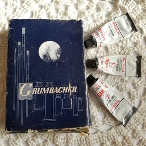 Vintage paint box Grumbacher Gamma Range as is paint box